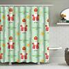 Decorative Shower Curtain Christmas Gift Present Happy Saint Nicholas Day Gift Set for Bathroom