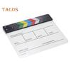 Film Clapper Board Acrylic Dry Erase Slate Colorful Director Video Scene Clapboard Cut Prop Whiteboard Marker Filming Tool for TV Series Studio