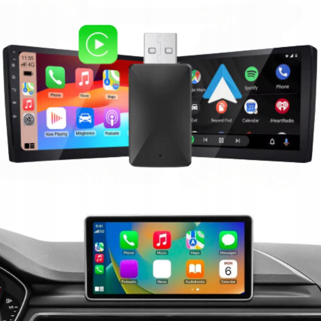 Wireless Carplay Adapter Usb For Android Auto Iphone Ios