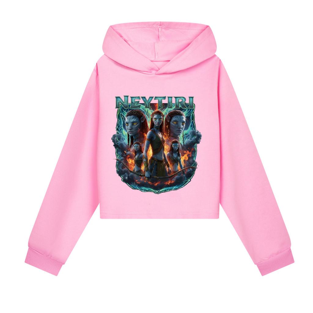 

5417 Kids Girls Printed Cotton Colorful Long Sleeves Hoodies 130cm рожевий