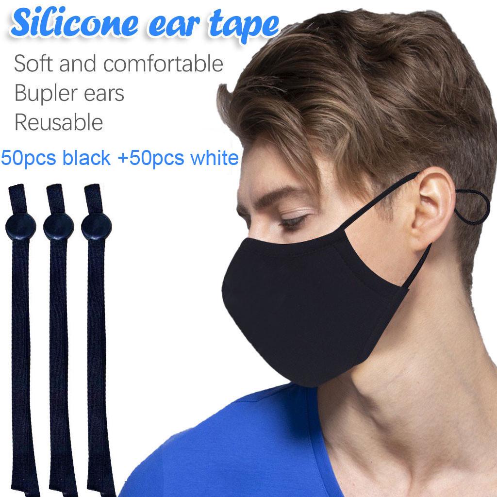 Buy Silicone Mask Rope Detachable Ear Belt Rope High Elastic Belt Ear ...
