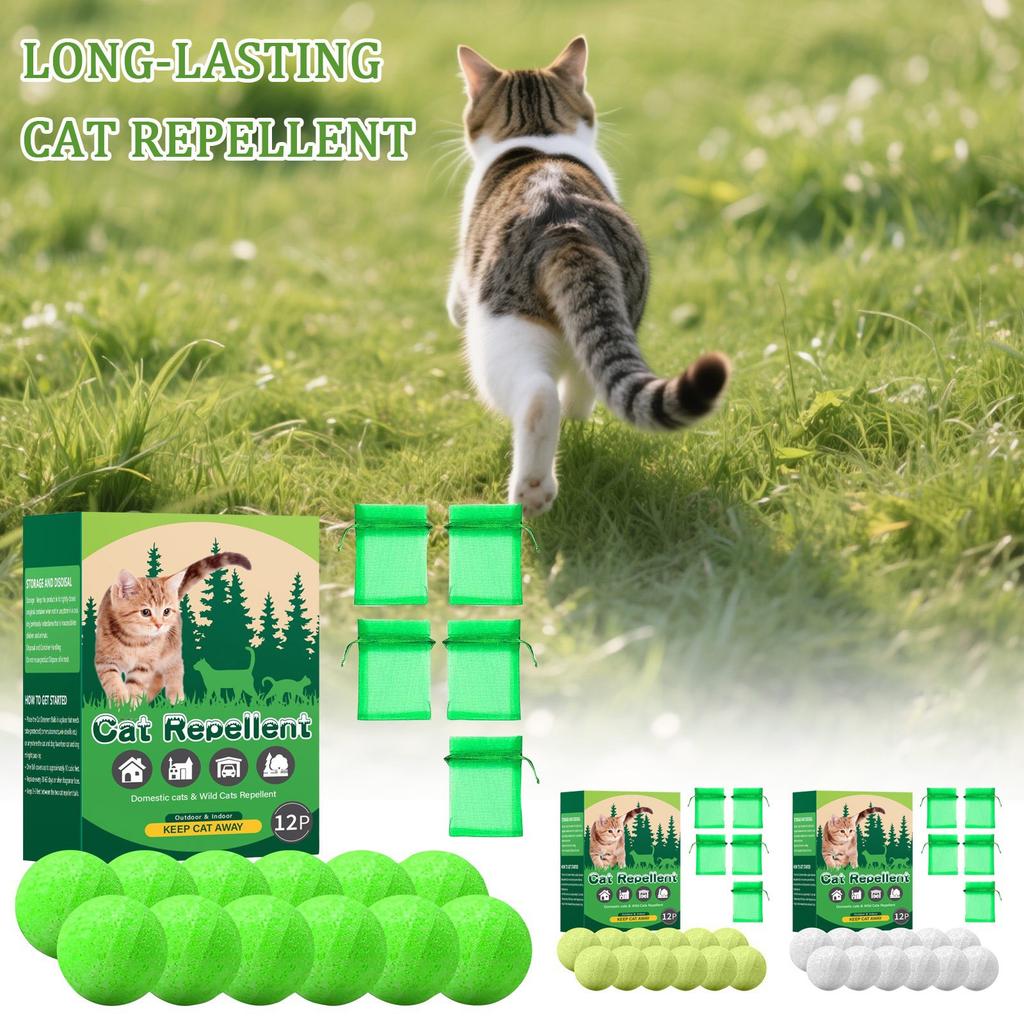 Cat Deterrent Ball Repel Catnip Ball Train Pet To Reduce Furniture Damage Natural Ingredients 12 Pcs