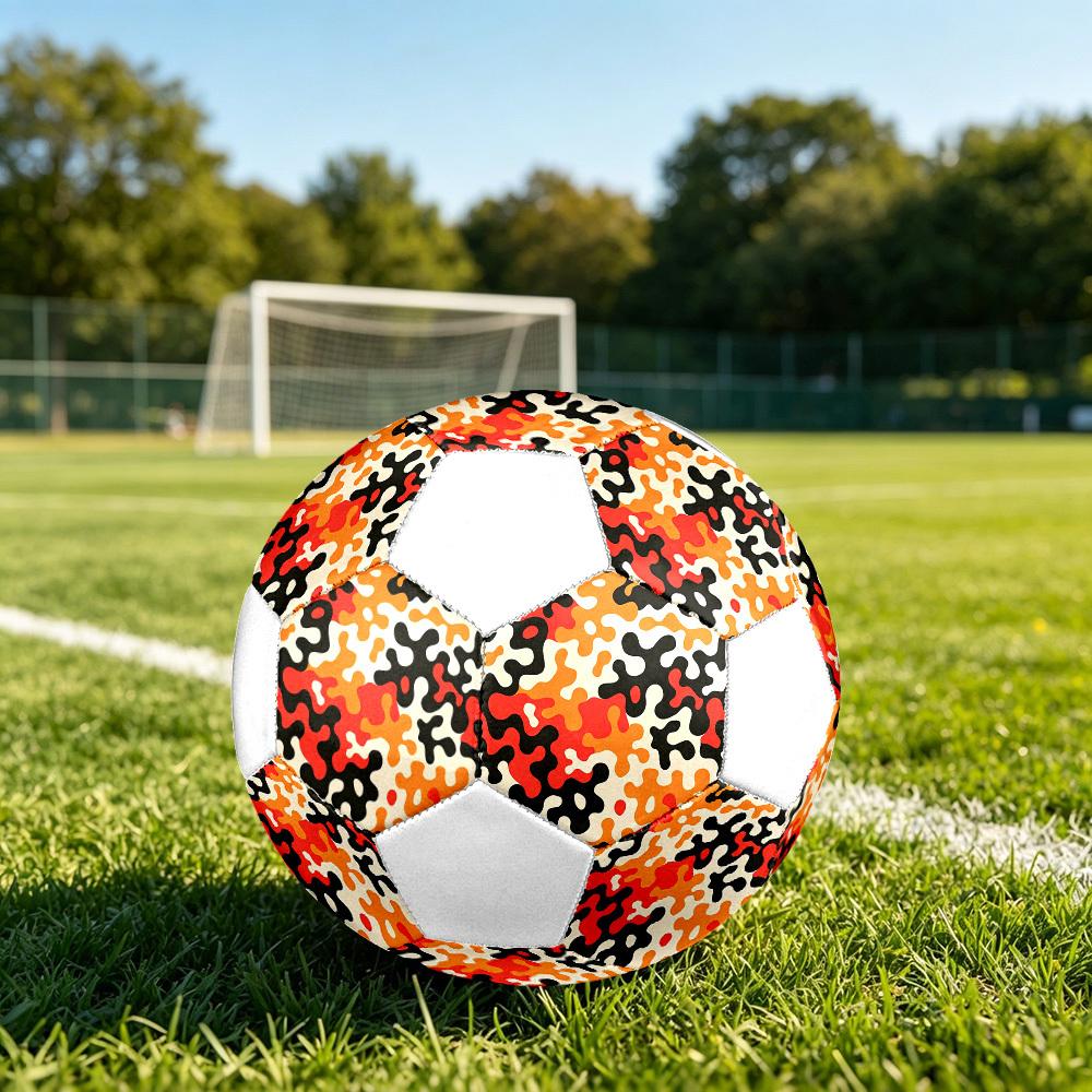 1pc Abstract Lightweight PVC Training Soccer Ball, Size 5, Suitable for Indoor and Outdoor TrainingGift Y60374