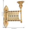 Antique Bronze Finish Metal Candlestick Holder Wall Mounted Candle Holder  Ambient Lighting