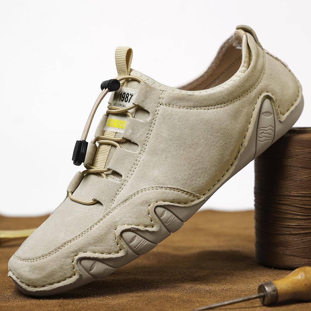 Independent Station Octopus Breathable Men's Casual Leather Shoes Doudou Shoes Large Size Sports Trendy Shoes