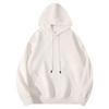 Plus Size Men's 320g Cotton Hooded Sweatshirt with Logo, European & American Style, Loose Fit Jacket