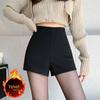 Женские зимние шорты с высокой талией 2024 - Острый стиль, облегающие, плотные, шорты для ягодиц, горячие шорты