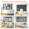 Large Cork Bulletin Board 11.8" X 11.8" Polyester Nail Boards Multi-Purpose Notes Photos Organizer for Office Home Classroom