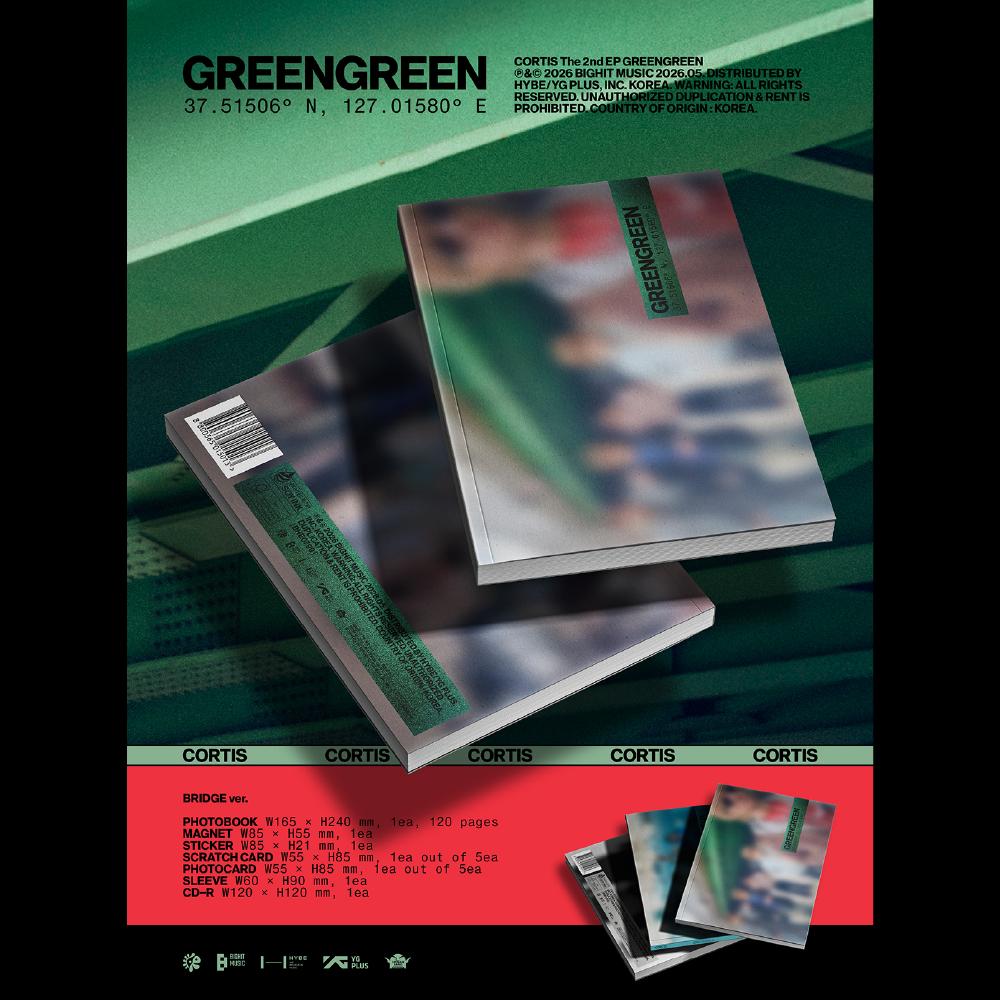 Pre-order CORTIS The 2nd EP GREENGREEN Album Standard ver. & SHOP POB