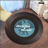 Record music CD pattern printing carpet retro round mat living room bedroom decorative mat non-slip porch mat tapete redondo