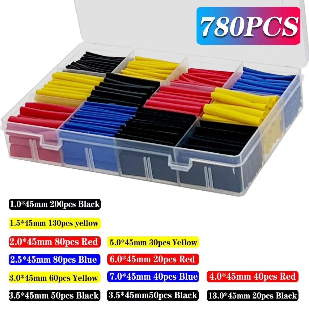 Heat-shrink Tubing Thermoresistant Tube Heat Shrink Wrapping Kit Electrical Connection Wire Cable Insulation Sleeved Protecter