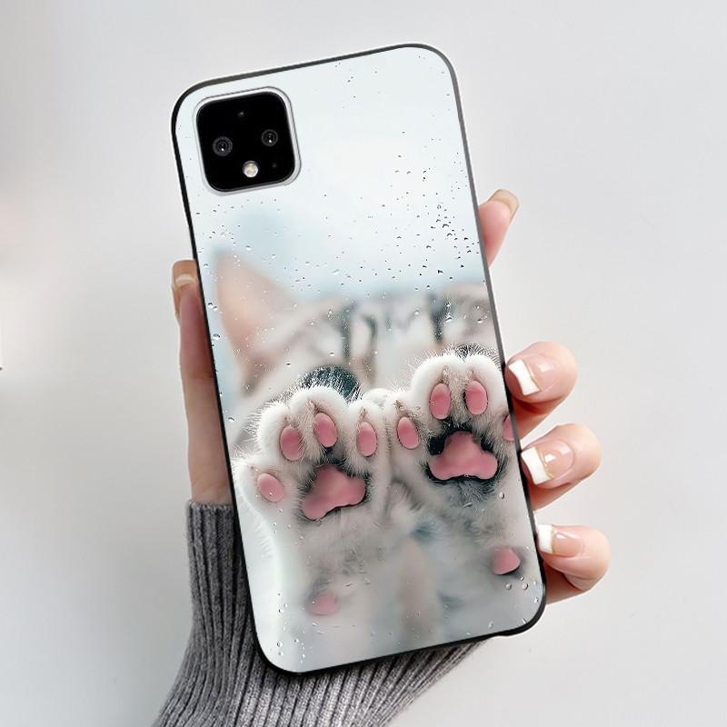 Casing For Google Pixel 4 / 4XL /4 XL Super-Thin Slim Case Aesthetic Luxury Cute Cool Boys Girls Black Matte Soft Silicone Cover