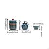 Portable Ceramic Tea Set Traditional Porcelain Pot with Cups, Container, and Storage Case for