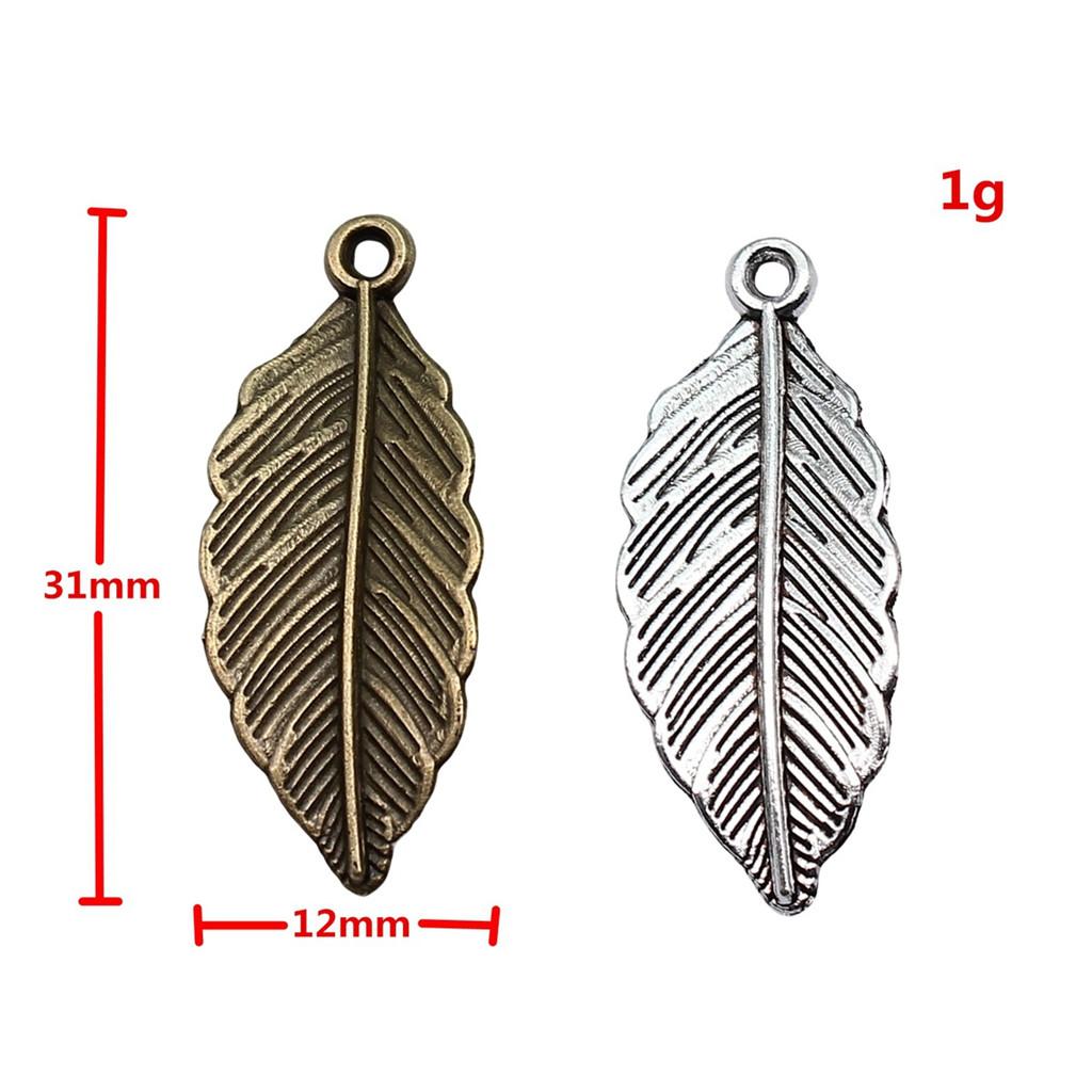 Filigree Leaf Charms Antique Alloy Pendants For Nature Inspired Jewelry
