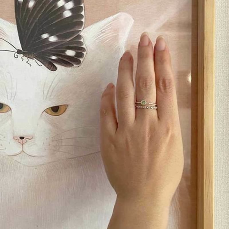 ollia birthstone layered 7,8,9 ring