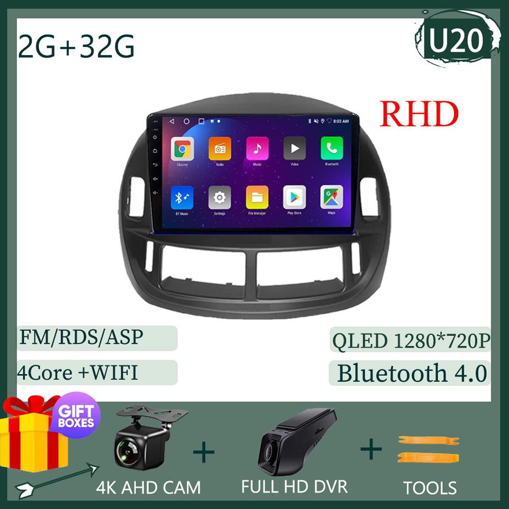 Touch QLED Screen Car Radio Android For Toyota Previa 2003 - 2008 LHD RHD Auto Stereo Video Player GPS Bluetooth WIFI DVD DSP BT