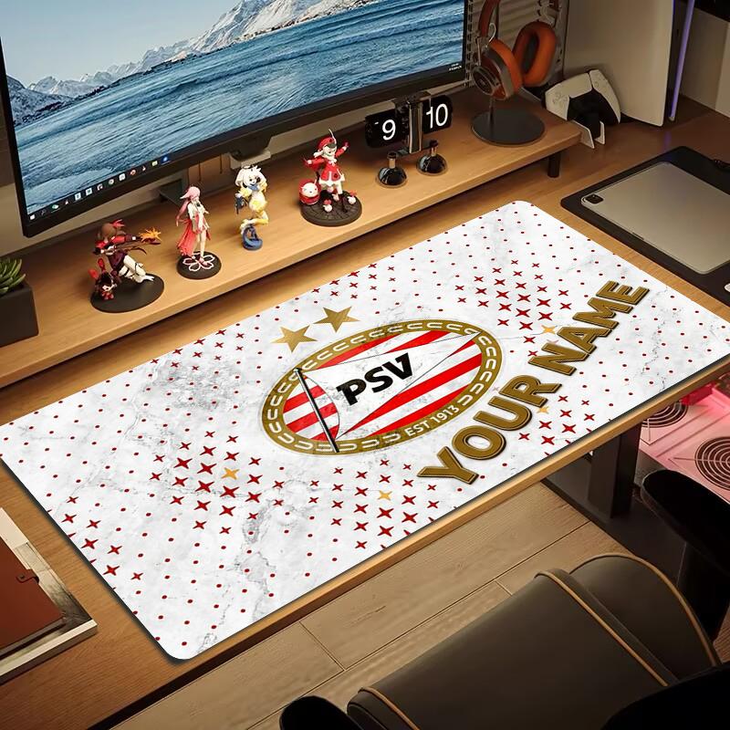 Custom Name PSV Eindhoven Mouse Pad Large Gaming Table Cushion Non-slip Laptop Tablet Big Mousepad XXL Mat Mini PC Playmat With Lock edge_XIA