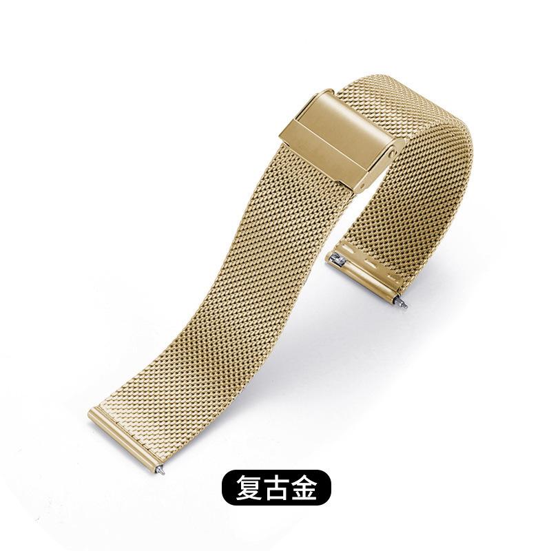 Geeignet für DW Doppelschnalle Mailänder 06 Draht Edelstahl-Geflechtband Apple S11 Samsung Huawei GT5 Armband