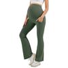 European & American High-Waisted Maternity Support Pants, Nylon Stretch, Micro-Flare, Plus Size, Versatile Outerwear JL13