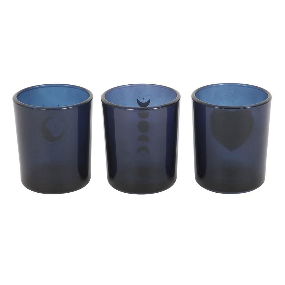 Something Different Moon Phases Candle Holder (Pack of 3)