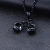 Modische Herren Boxhandschuh Anhänger Kette Halskette Fitness Sport Schmuck Geschenk