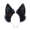 Dark Exotic Jackal Ears Headband Anubis Cos Headdress Exotic Jackal Ears KC