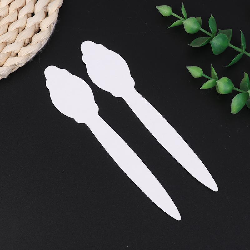 100Pcs Perfume Test Strips Perfume Blotter Strips Disposable White Perfume Test Paper Strips Multi-Use For Essential Oils