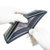 Inden Bifold Bill Compartment No Coin Navy Blue X Black Gourd Pattern [Indenya] Wallet, I, Purse, Deerskin, Lacquer, 2005-04-007