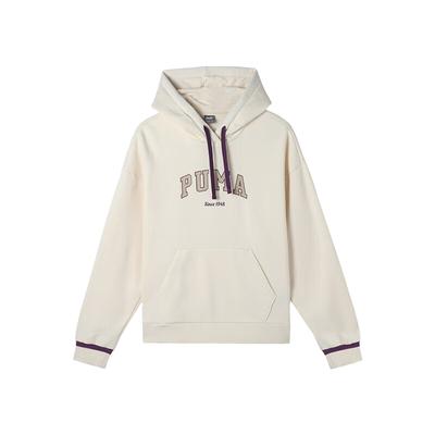 Bluza z kapturem Varsity 2.0 Casualowy pulower z długim rękawem Damskie bluzy Migdałowy 686189-87