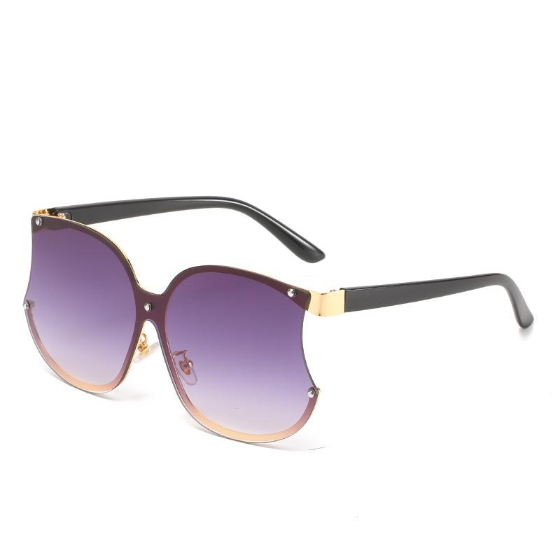 Integrated Sunglasses, Personalized Small Apple Glasses, Funny Catwalk Large-Frame Sunglasses