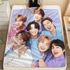 BTS,pattern Flannel Blanket, High quality Comfortable for All Seasons, Home Decor, Warmth and Comfort, Perfect for Gifts.