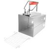 Folding Camp Burning Stove Stainless Steel Portable Camping BBQ Grill with Storage Bag