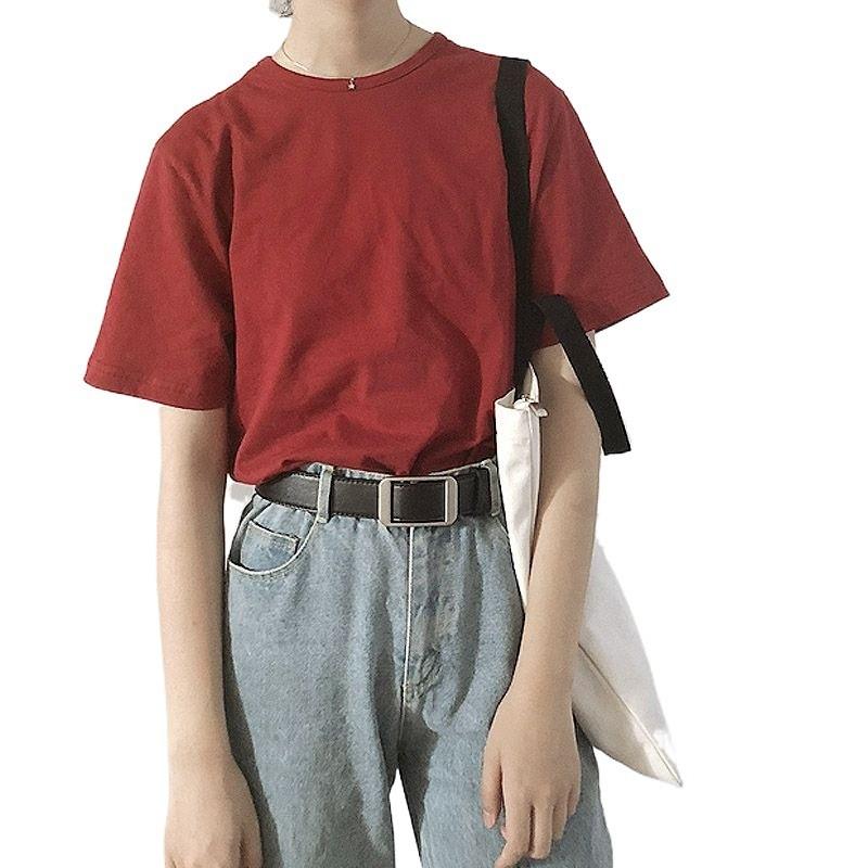 Chic Black Pu Belt For Women Stylish Retro Simple Design Versatile Fashion Accessory