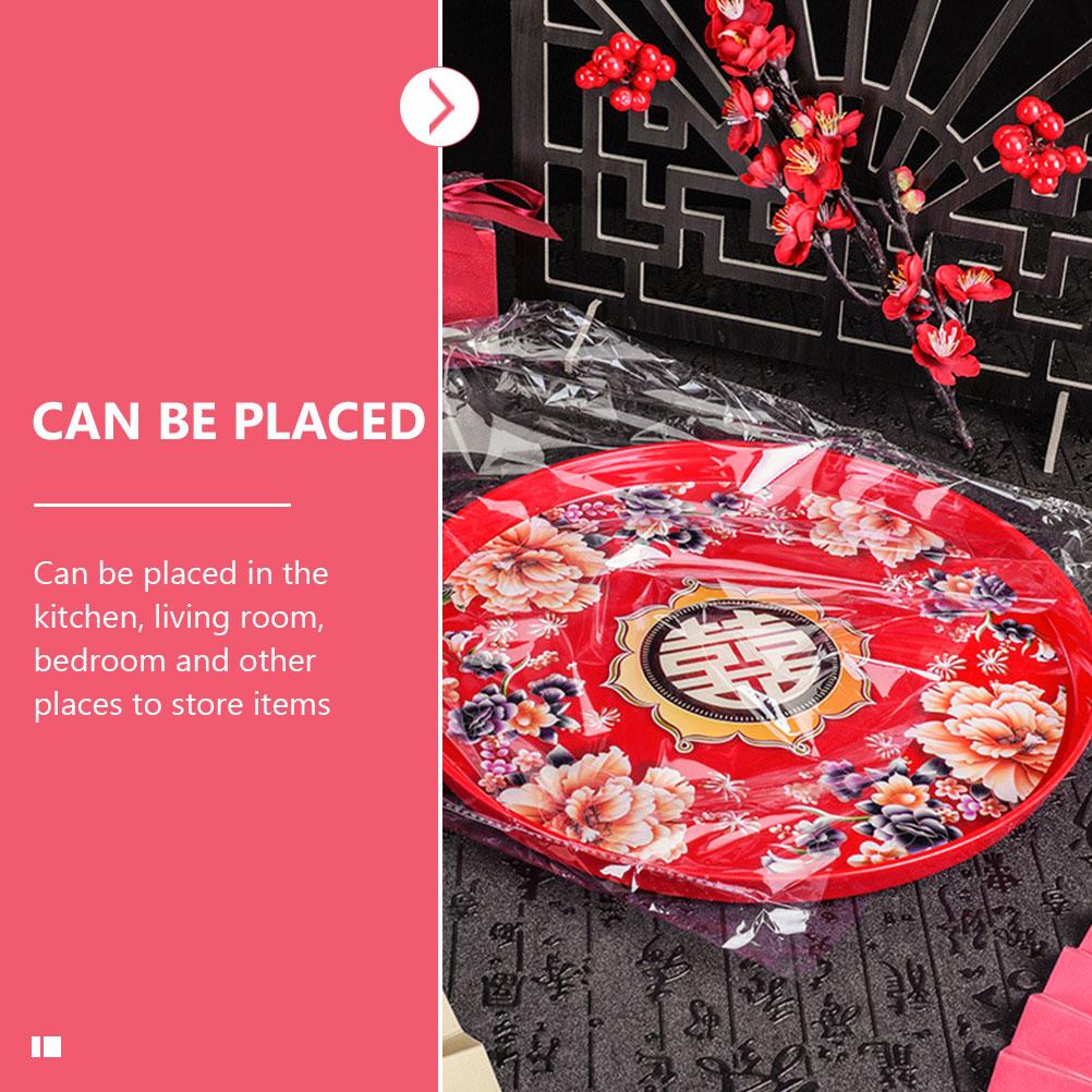 Hochwertiges Material Praktische Aufbewahrung Küche Schlafzimmer Süßigkeitenteller Chinesischer Stil Snack Party Servierplatten