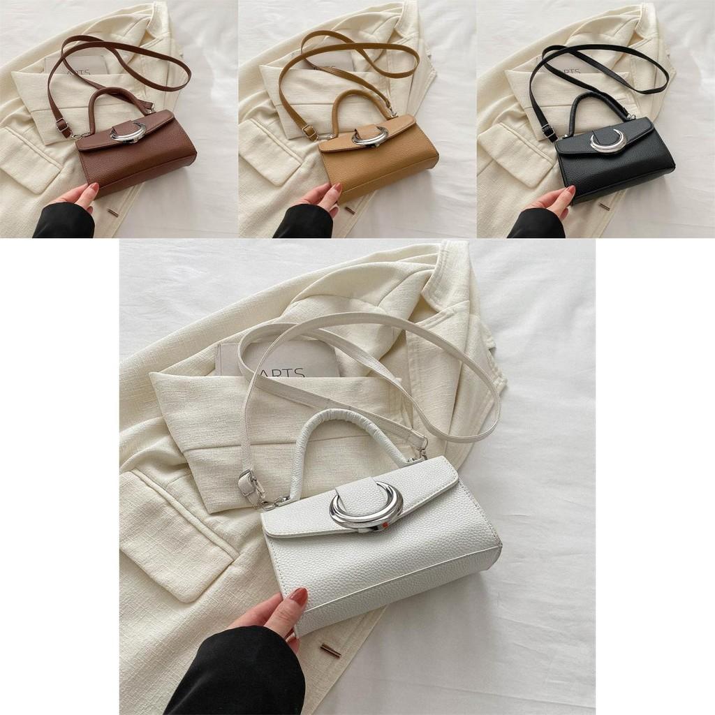 Chic Pu Crossbody Bag Stylish Vintage Small Square Handbag For Trendy Women