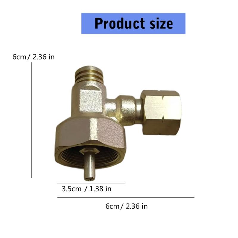 Outdoor Camp Stove Adapter 1-Two Outputs Brasses Gas Tanks Conversion Head Camping Furnaces Converter Gas Distributor