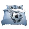 Football Digital Printing Bed Three-Piece Set Supply Home Textile Bed Sheet Kit