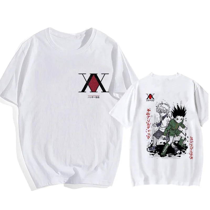 Manga Hisoka Kawaii Hunter X Hunter T Shirt Killua Zoldyck Funny Cartoon Cute Anime T-shirt Kurapika HxH Devil Eye Tshirt Tees