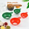 Set da 2 Pezzi Imbuto ad Ampia Bocca di Alta Gamma in Plastica Popolare per Condimenti per Insalate Liquidi Strumenti Ampi Gadget Imbuto a Bocca Cucina Filtro per Conserve