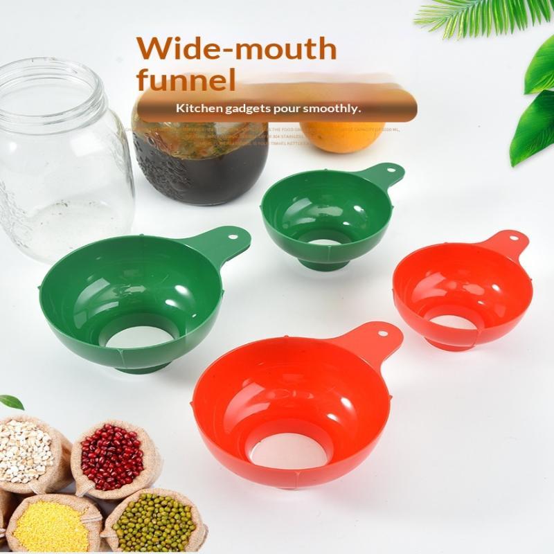 Set da 2 Pezzi Imbuto ad Ampia Bocca di Alta Gamma in Plastica Popolare per Condimenti per Insalate Liquidi Strumenti Ampi Gadget Imbuto a Bocca Cucina Filtro per Conserve