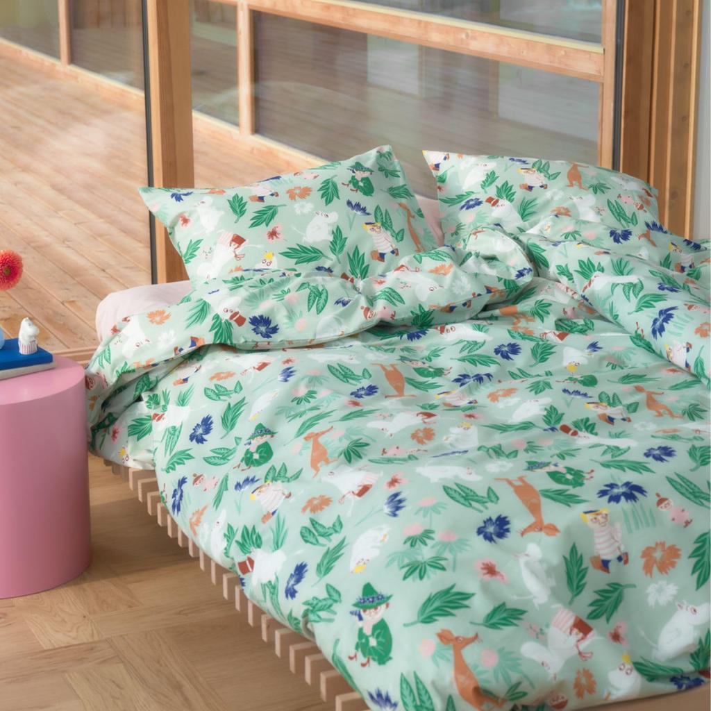 [Offiziell importiert] Mumin Arabia Kissenbezug, Schlafzimmer, Blumengarten, ca.. 50 x 60 cm