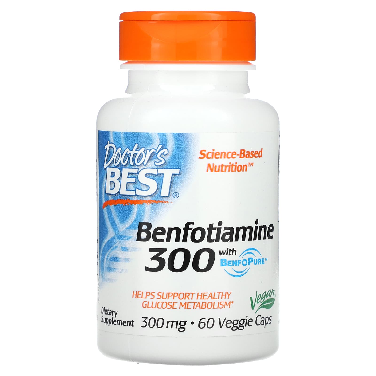 

Doctor S Best, Benfotiamine 300, with Benfopure, 300Mg, 60 Veggie Caps