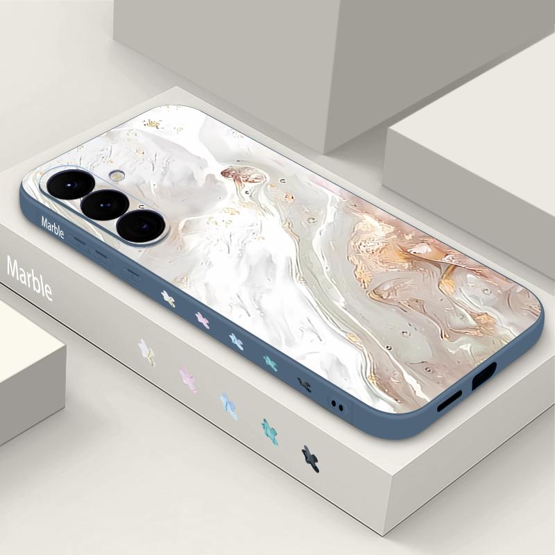 Watercolor Marble Case For Samsung Galaxy S26 S25 Ultra S24 S23 S22 Plus S21 FE A15 A16 A17 A35 A36 A54 A55 A56 5G Soft Cover