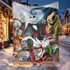 The Nightmare Before Christmas Pattern Blanket for Home Decoration, Bed, Sofa, Car Travel, Camping, Suitable for All Seasons, Birthday Christmas Gift