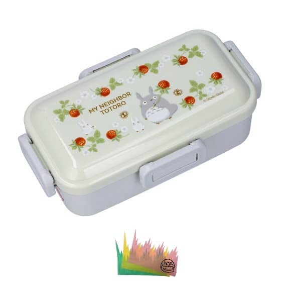 Ghibli Bento 1 Dishwasher and Microwave Soft Bento Made in Studio My Neighbor Raspberry Set Box, Tier, Safe, Box, Japan, 530ml, Antibacterial, Ghibli,