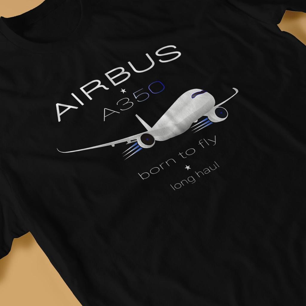 Funny Aircraft Modern T-Shirt Men Crewneck Pure Cotton T Shirt Airbus Short Sleeve Tees Gift Idea Clothes