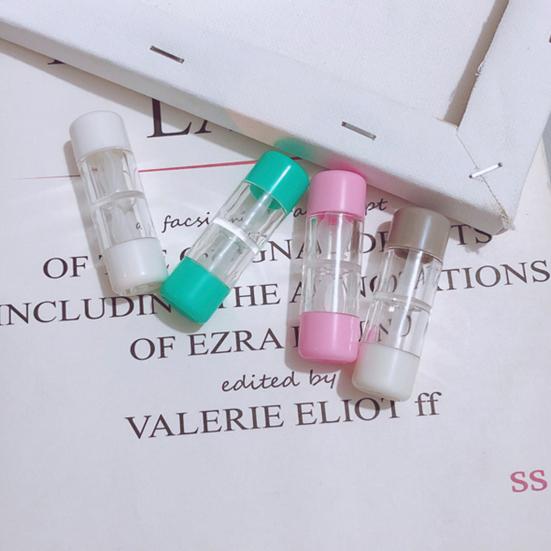 Yousheng Dust-proof Contact Lenses Case Minimalist Reusable Transparent Cup Body Contact Lenses Holder for Makeup