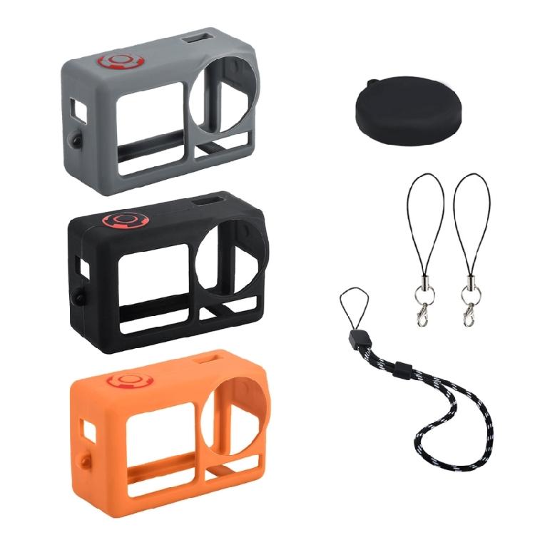 Flexible Silicone Camera Cover Case Protector and Lens Guard with Fall Prevention Rope for Action 5 Professional