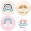 Cute Cartoon Rainbow Thank You Gift & Reward Adhesive Stickers