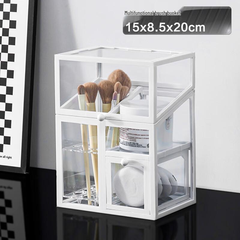 miflame Portable Transparent Desktop Pen Holder